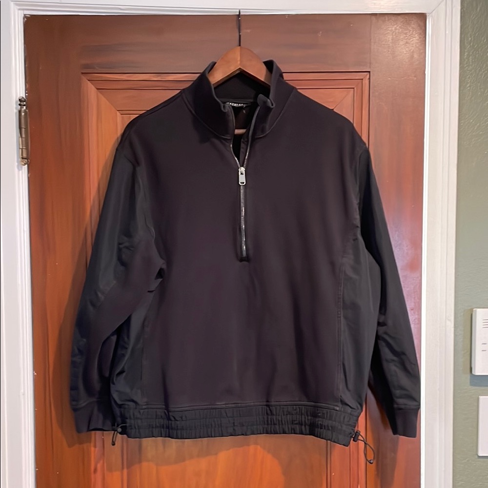 Black Quarter-Zip Pullover - image 1
